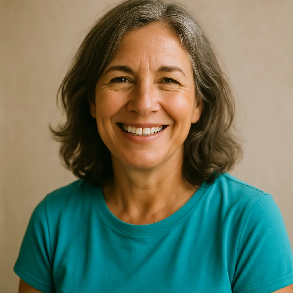 Smiling woman in her 50s — member of The Surrey Dating Site